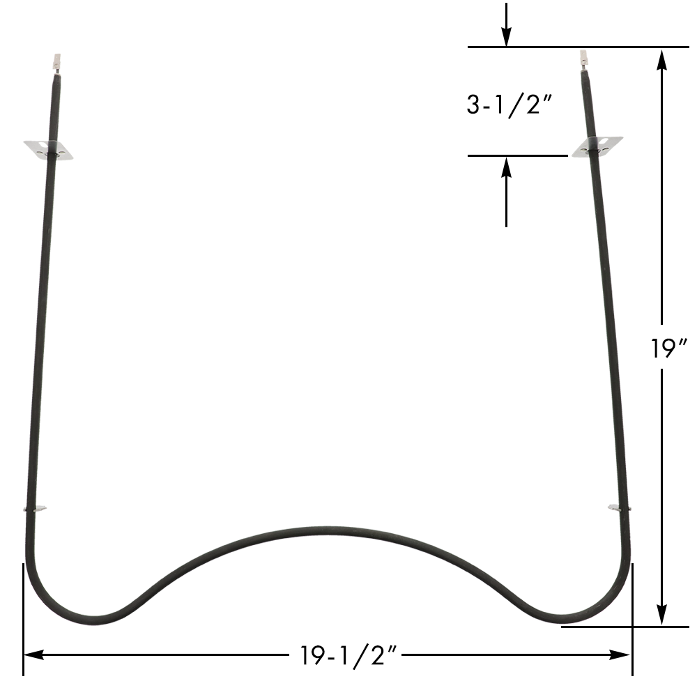 Part No. ER B776 Bake Element for Whirlpool - Image 2