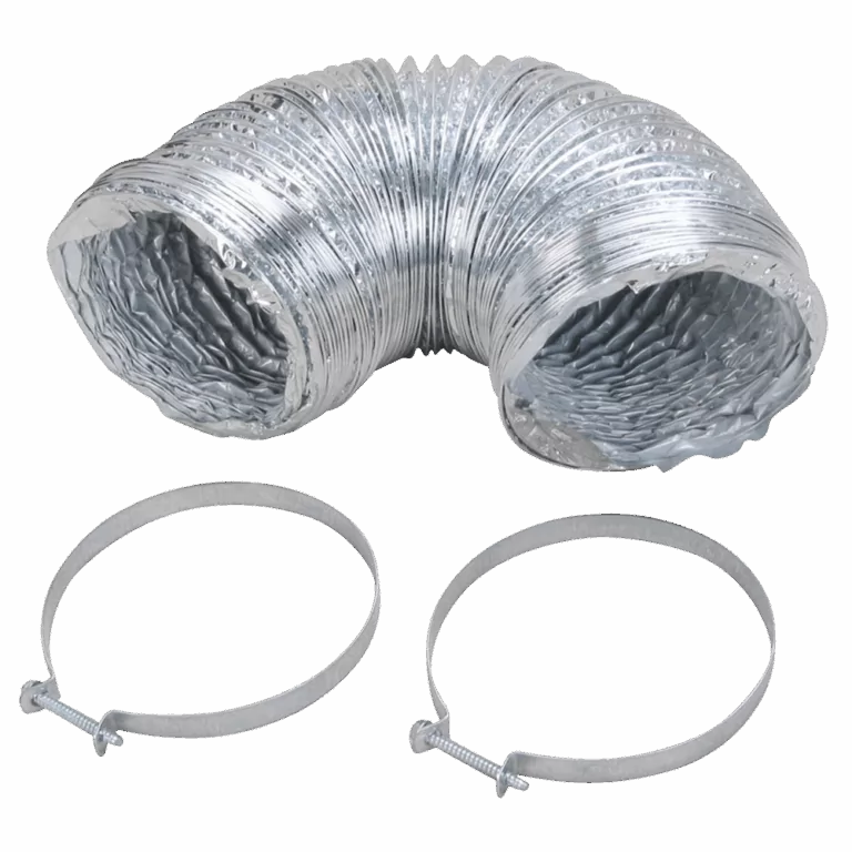 Flexible 4" by 5' Foil Duct with clamps - ER110660